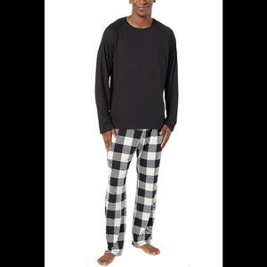 AnyBody Men's Family Pajama Set Black